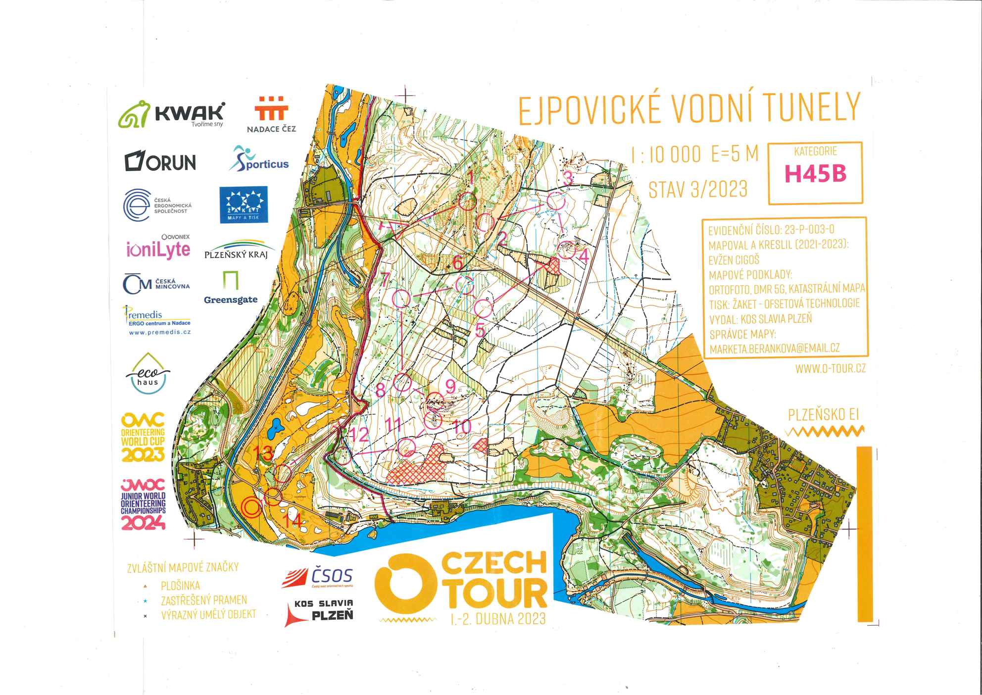 CZECH O-TOUR - Plzeň/Dýšina 1-2.4.2023